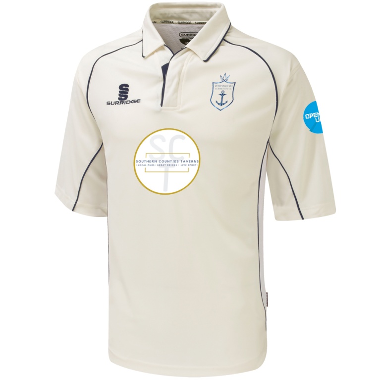 Premier Cricket Shirt - Short Sleeve Navy