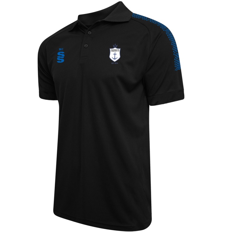 Dual Solid Polo Shirt - Black