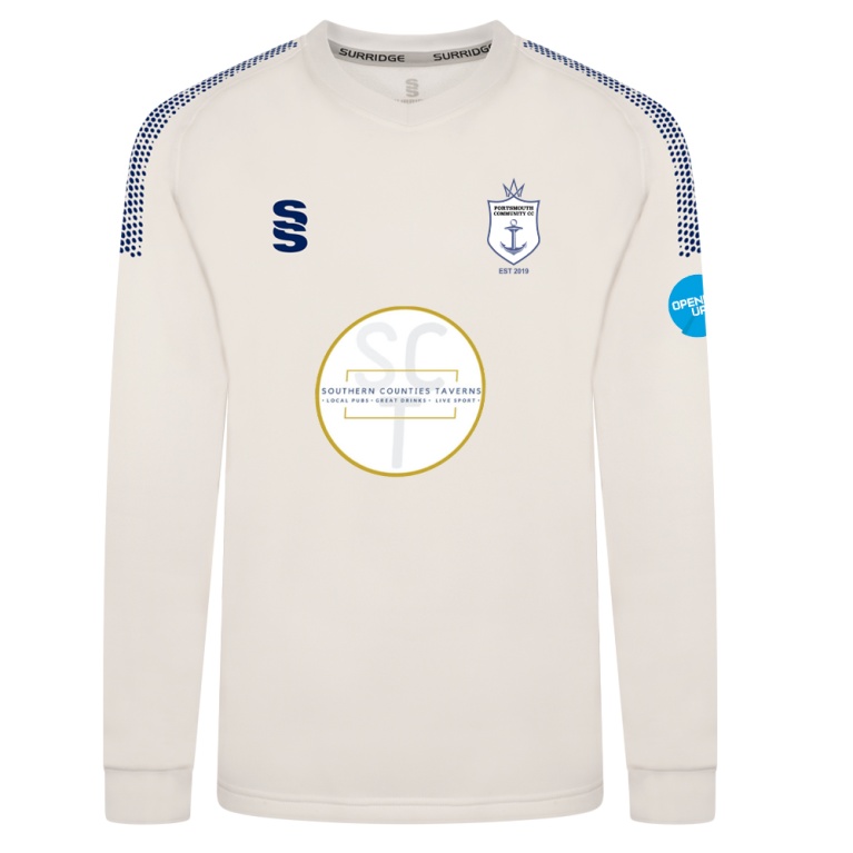PORTSMOUTH COMMUNITY Blast Long Sleeve Cricket Sweater
